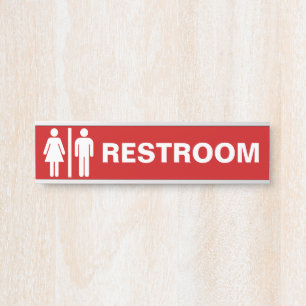 ビジネスドア用モダン ユニセックス トイレサイン サインプレート