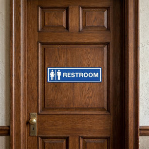 ビジネスドア用モダン ユニセックス トイレサイン バンパーステッカー