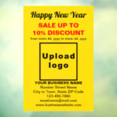 ビジネスニューイヤーセール！イエローの窓用ウィンドウクリング ウィンドウサイン (シート3)