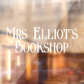 ビジネスネームシックシンプルホワイトブティック ウィンドウサイン (シート2)