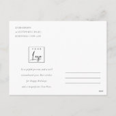 ビジネスノードクリスマスリースのロ企業のゴ シーズンポストカード (裏面)