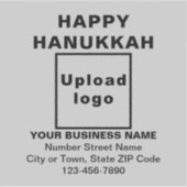 ビジネスハヌッカグリーティングオングレースクエアビニール シール (正面)