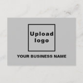 ビジネスハヌッカスモールグレーフラットカード (裏面)