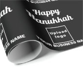 ビジネスハヌッカブラックラッピング紙 ラッピングペーパー (ロールコーナー)