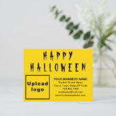 ビジネスハロウィンイエローホリディハガキ シーズンポストカード (スタンド正面)