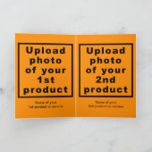 ビジネスハロウィーンオレンジカラーフォードホリデー シーズンカード (内部)