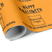 ビジネスハロウィーンオレンジカラーラッピング紙 ラッピングペーパー (ロールコーナー)