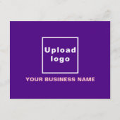 ビジネスハロウィーンスモールパープルフラットホリデーカード シーズンカード (裏面)