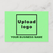 ビジネスハロウィーン小型軽量グリーンフラットグリーティング カード (裏面)