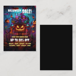 ビジネスハローウィンパーティ販売ミニフライヤーカード 名刺