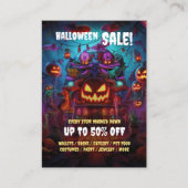 ビジネスハローウィンパーティ販売ミニフライヤーカード 名刺 (正面)