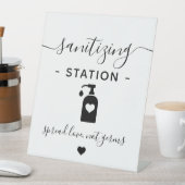 ビジネスハンドサニタイジングステーションミニマルモダンリスト 台座サイン (インサイチュ)