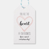 ビジネスハート評価クライアント顧客ギフトT ギフトタグ (正面)