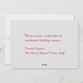 ビジネスハ企業のプピエストホリデーズフラットカード シーズンカード (裏面)