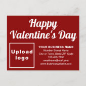 ビジネスバレンタインの休日はがき シーズンポストカード (正面)