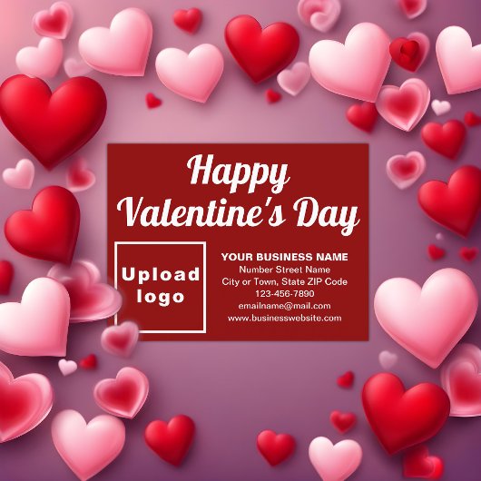 ビジネスバレンタインの休日はがき シーズンポストカード