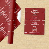 ビジネスバレンタインデラッピング紙 ラッピングペーパー