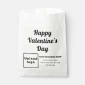 ビジネスバレンタインデーティングオンホワイト紙バッグ フェイバーバッグ (正面)