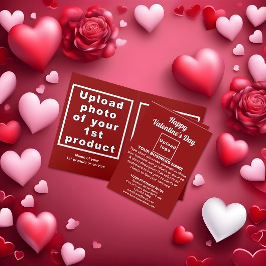 ビジネスバレンタイン折り畳みホリデーカード シーズンカード