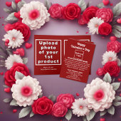 ビジネスバレンタイン折り畳みホリデーカード シーズンカード