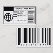 ビジネスバーコード 名刺 (正面/裏面)