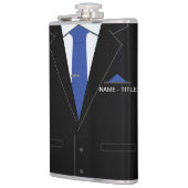 ビジネスパーソナライズされたおもしろいフラスコと名前をカスタムする フラスク (左)