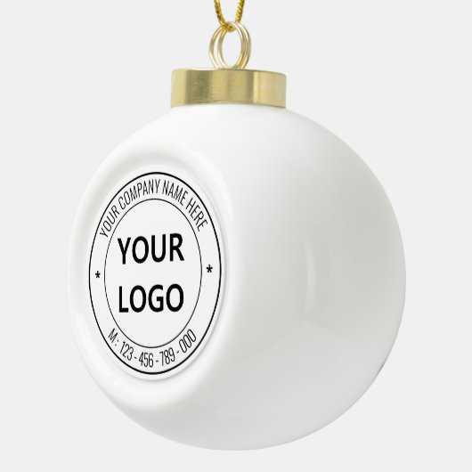 ビジネスパーソナライズされたのクリスマスオーナメント セラミックボールオーナメント (右)