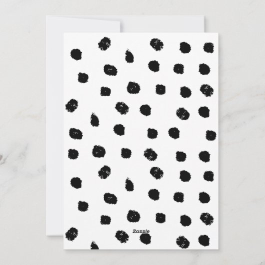 ビジネスパーソナライズされたの白黒新年 シーズンカード (裏面)