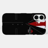 ビジネスパーソナライズされたのiPhoneケースに名前を付ける Case-Mate iPhoneケース (裏面 (横))