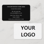 ビジネスパーソナライズされたカードロゴ自分のデザイン 名刺 (正面/裏面)