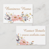 ビジネスパーソナライズされたカード – 冬バラデザイン2 名刺 (正面/裏面)