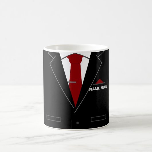 ビジネスパーソナライズされたコーヒーマグ(名前をカスタムする付) コーヒーマグカップ (中央)