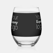 ビジネスパーソナライズされたプロモーションのロゴをここに追加 ステムなしワイングラス (正面)