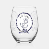 ビジネスパーソナライズされたプロモーションのロゴをここに追加 ステムなしワイングラス (裏面)