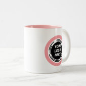 ビジネスパーソナライズされたプロモーションロゴ2トーンCo ツートーンマグカップ (正面右)