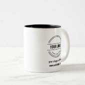 ビジネスパーソナライズされたプロモーションロゴ2トーンCo ツートーンマグカップ (正面右)