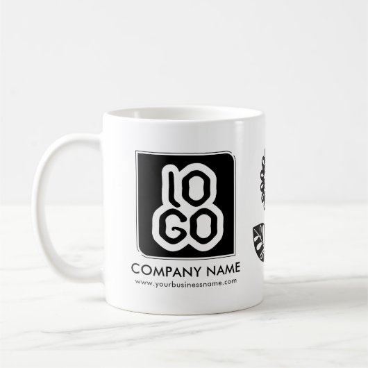ビジネスパーソナライズされたプロモーションロゴ コーヒーマグカップ (左)