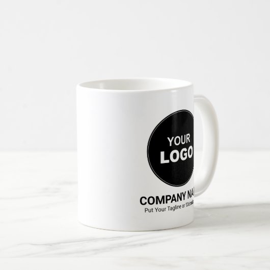 ビジネスパーソナライズされたプロモーションロゴ コーヒーマグカップ (正面右)