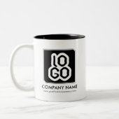 ビジネスパーソナライズされたプロモーションロゴ ツートーンマグカップ (左)
