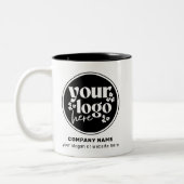 ビジネスパーソナライズされたプロモーションロゴ ツートーンマグカップ (左)