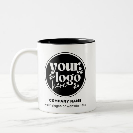 ビジネスパーソナライズされたプロモーションロゴ ツートーンマグカップ (左)
