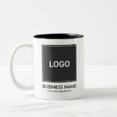 ビジネスパーソナライズされたプロモーションロゴ ツートーンマグカップ (左)