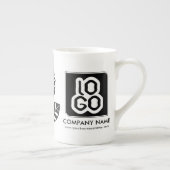 ビジネスパーソナライズされたプロモーションロゴ ボーンチャイナマグカップ (右)