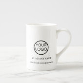 ビジネスパーソナライズされたプロモーションロゴ ボーンチャイナマグカップ (右)