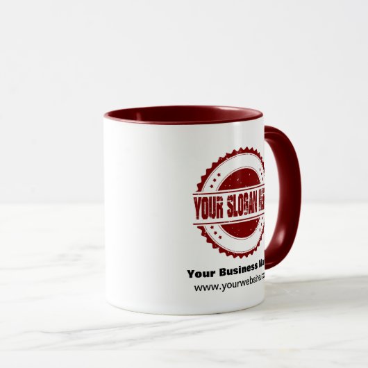 ビジネスパーソナライズされたプロモーションロゴ マグカップ (正面右)