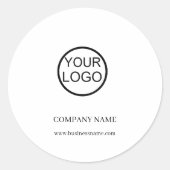 ビジネスパーソナライズされたプロモーションロゴ ラウンドシール (正面)