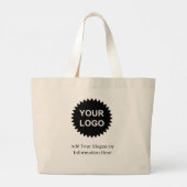 ビジネスパーソナライズされたプロモーションロゴ ラージトートバッグ (裏面)