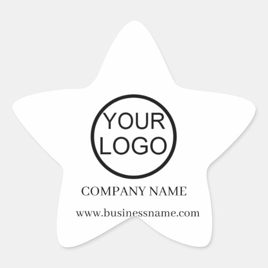 ビジネスパーソナライズされたプロモーションロゴ 星シール (正面)