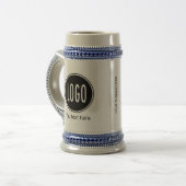 ビジネスパーソナライズされたプロモーションロゴ、qrコードMu ビールジョッキ (正面左)