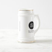 ビジネスパーソナライズされたプロモーションロゴMu ビールジョッキ (正面右)